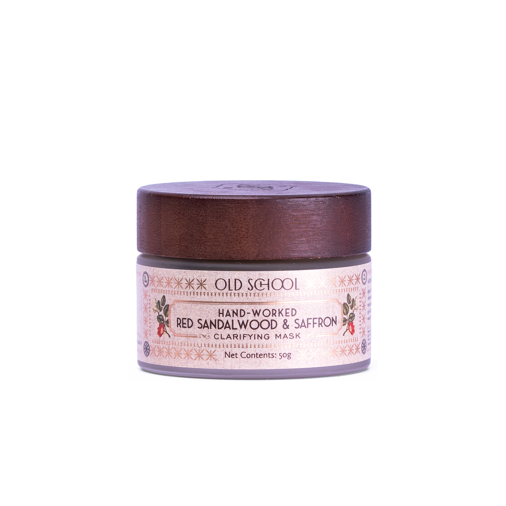 Hand-Worked Red Sandalwood & Saffron Clarifying Mask