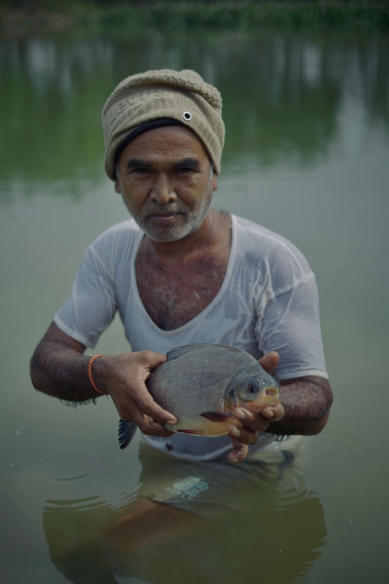 Gautam Mandal has grown into a successful fish farmer with guidance from Jaljeevika.