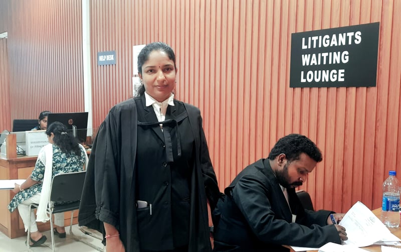 Advocate Asha GV was one of the first lawyers to file a cheque bouncing case in the 24x7 ON Court.
