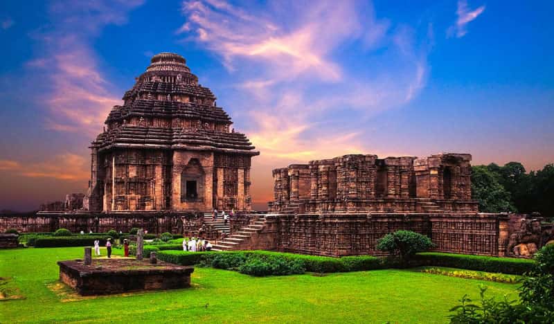 The carved stone Sun Temple at Konark, Odisha