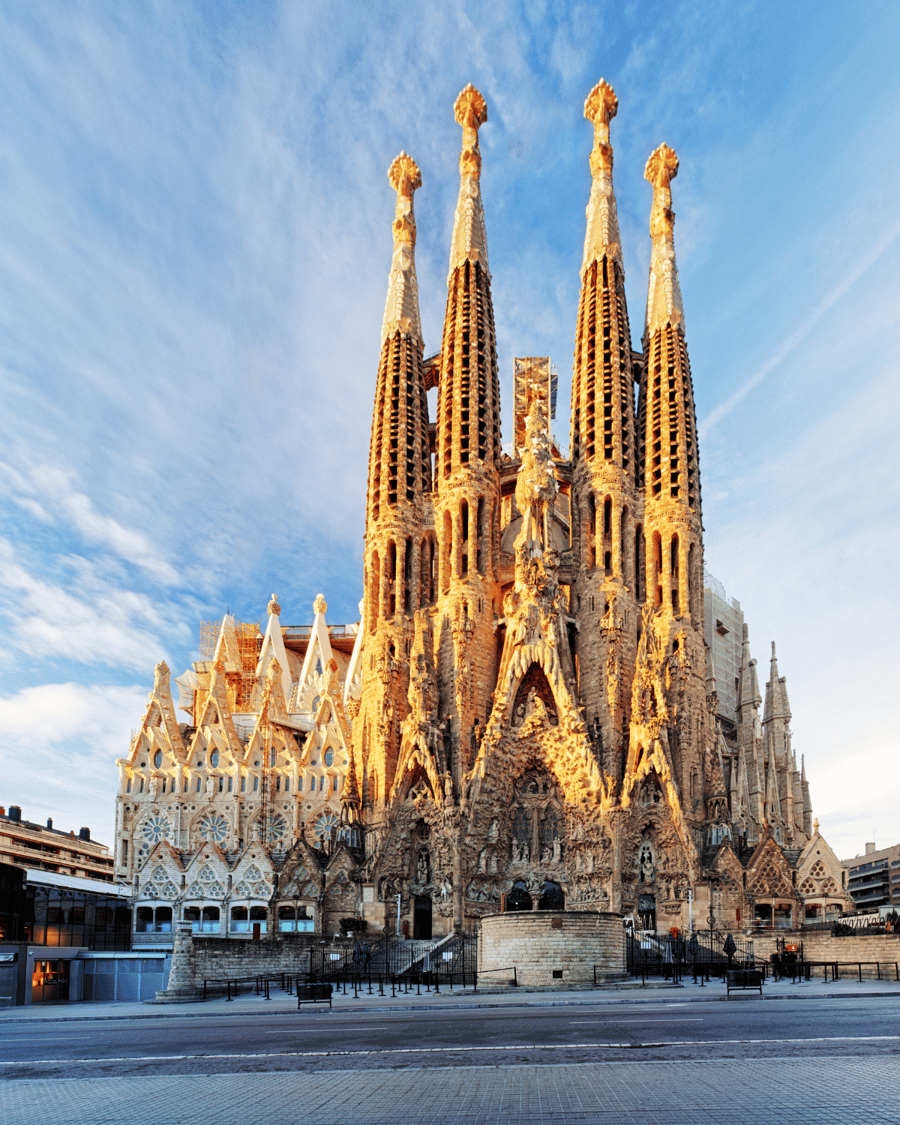 The spires of the Sagrada Família, Barcelona