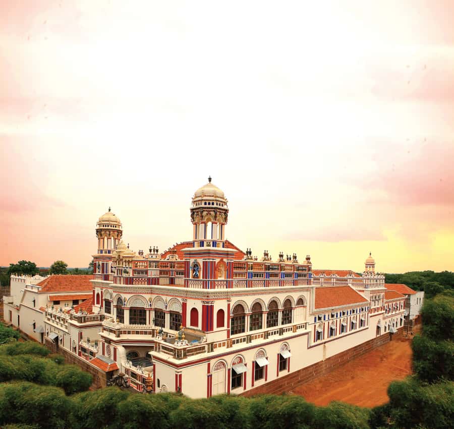 A Chettinad heritage mansion in Tamil Nadu